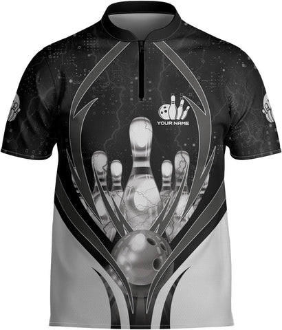 mostprints Personalized Bowling Jersey Gift 3D Custom Bowling Shirts for Team Name Bowl Bowler Shirt Unisex Cool Men Women