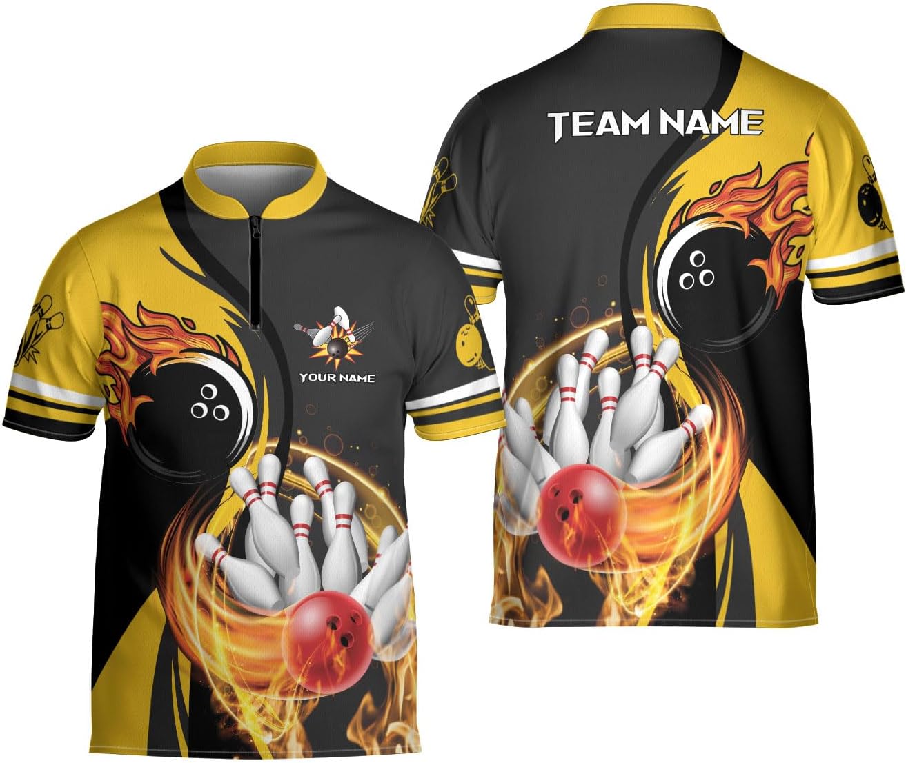 Ligthuy Personalized Bowling Jersey 3D, Bowling Shirts for Team, Bowling Shirt Unisex for Men Women, Bowling Shirts for Men