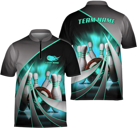 Ligthuy Personalized Bowling Jersey 3D, Bowling Shirts for Team, Bowling Shirt Unisex for Men Women, Bowling Shirts for Men