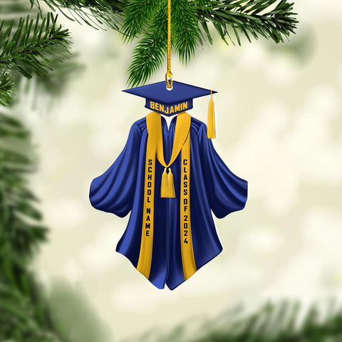 AOVL Graduation Ornament, Graduation Ornaments Class of 2023, Graduation Cap and Scroll Xmas Gift, Graduation Christmas Xmas Tree Ornaments, Gifts for Graduate, School Ornaments (Gra1)