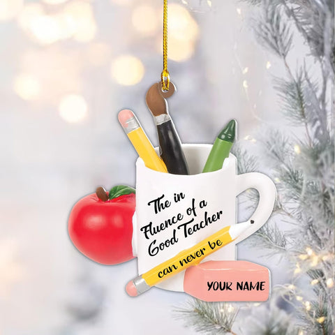 Teacher Ornaments Christmas 2024, Teacher Appreciation Gifts for Women, Teacher Acrylic 2D Flat Ornaments, Thank You Appreciation Ornaments, Keepsake Gifts for Teacher (TC 3)