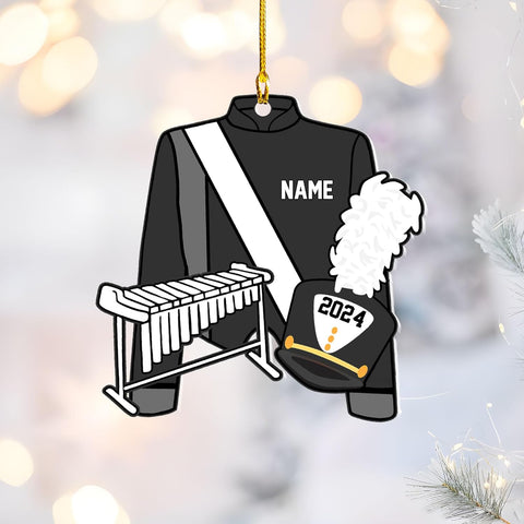 Pretyprints Marching Band Christmas Ornament Personalized Girl 2024 Custom Marching Band Gifts Band Director Gifts, Marching Band Gifts, Music Ornament Marching Band Teacher Gifts Music (Style 18)