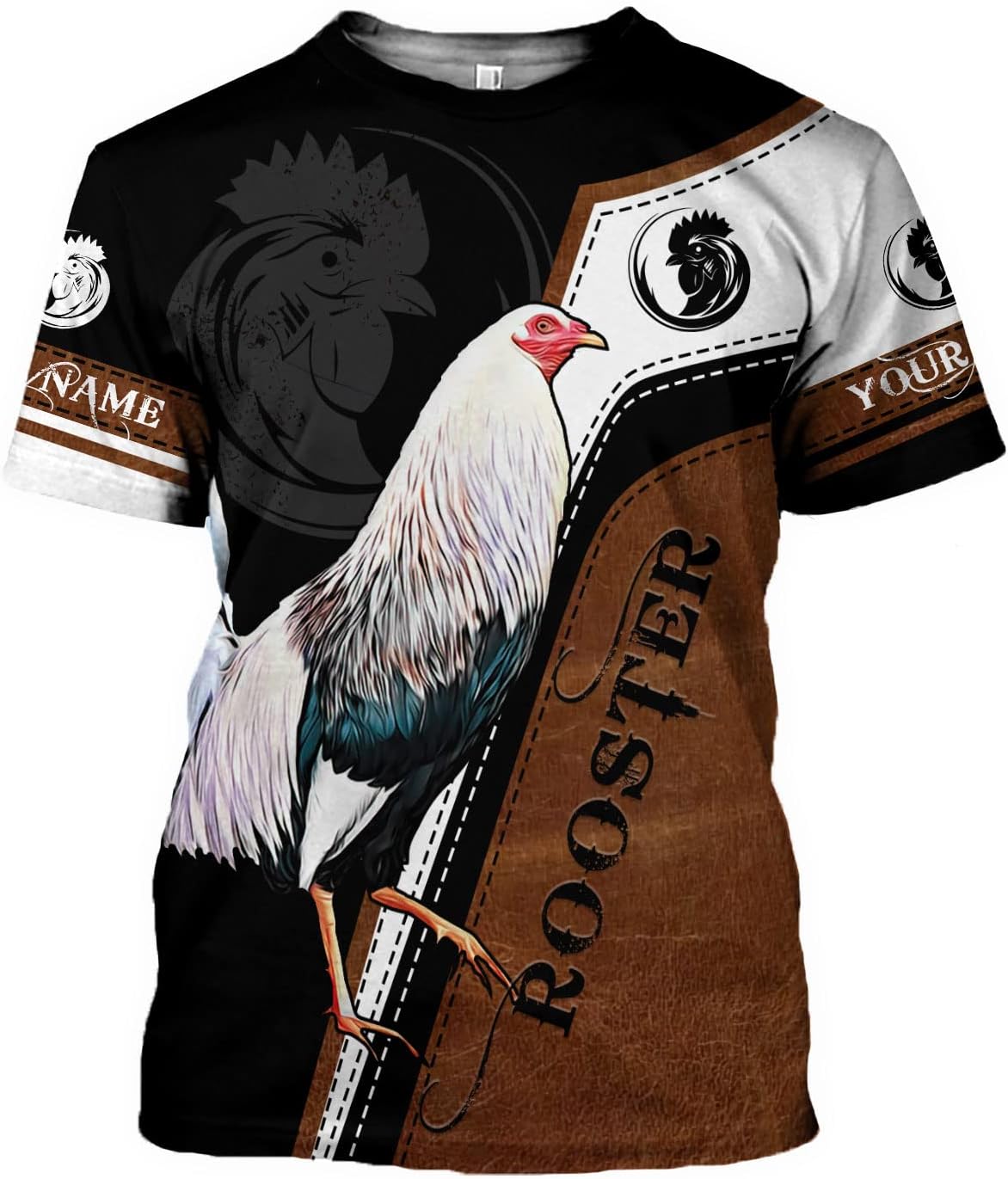 Mostefy Personalized Name Rooster Shirt 3D, Rooster Shirts for Men, Chicken Tshirts Shirts for Women, Funny Chicken Shirts