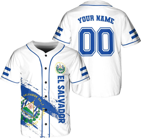 Parvii Personalized El Salvador Baseball Jersey - Proud El Salvador Shirt for Men