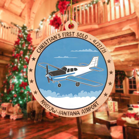 Podagree Personalized Airplane Ornaments for Christmas Tree - Airplane Christmas Ornament 2023, Pilot Airplane Captain Christmas Tree 2023, Pilot Ornament Xmas Gifts Christmas Pilot Flight (APL2)