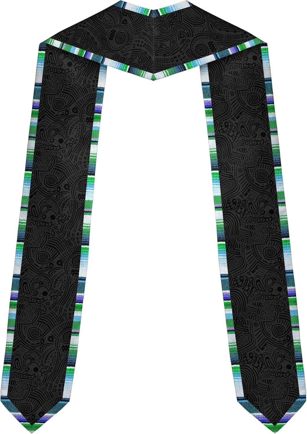 Pretyprints Custom Nigerian Graduation Sash, Nigeria Graduation Stole Customize, Nigerian American Flag Graduation Sash 2025