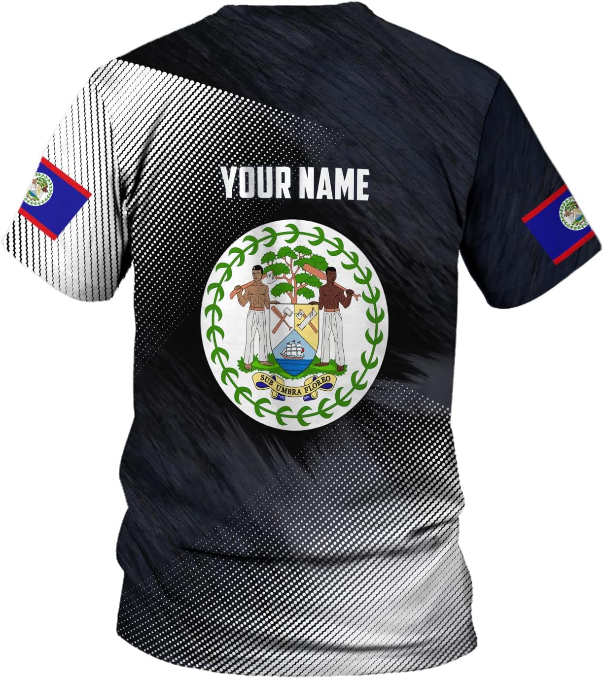 Personalized Belize Shirt Custom Belize Flag Belize Map Shirt for Men and Women, Belize Pride T-Shirt, Belize Tshirt Belize (Style 2)
