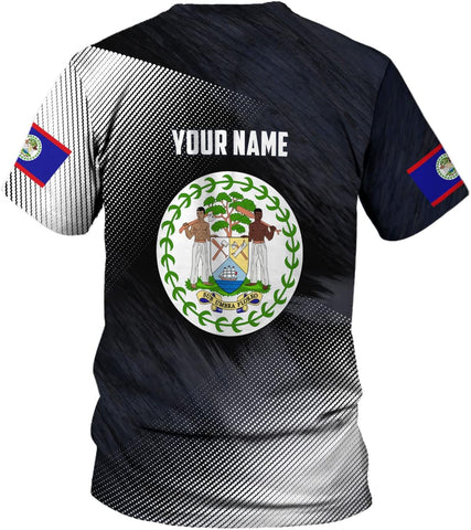 Personalized Belize Shirt Custom Belize Flag Belize Map Shirt for Men and Women, Belize Pride T-Shirt, Belize Tshirt Belize (Style 2)