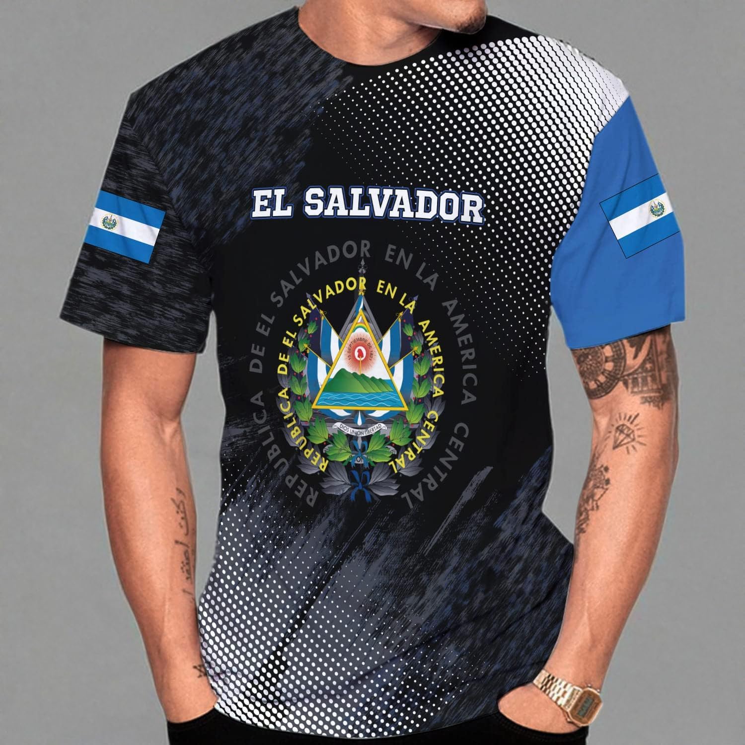 Personalized El Salvador Shirt Custom Camiseta de El Salvador Flag Shirt Men, Women Salvadorans Pride El Salvadore��a Gift