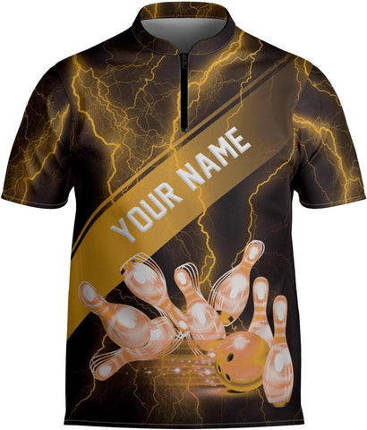 mostprints Personalized Bowling Jersey Gift 3D Custom Bowling Shirts for Team Name Bowl Bowler Shirt Unisex Cool Men Women