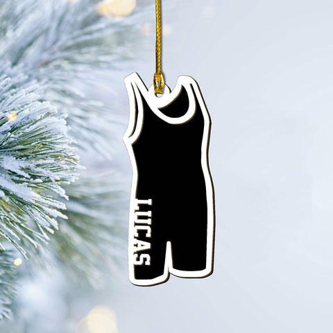 Artparel Personalized Wrestling Ornament Wrestling Helmet Ornaments Wrestling Christmas Ornament Gift for Wrestling Player Wrestling Christmas Tree Ornaments for Boys or Girls (Wrestling 10)
