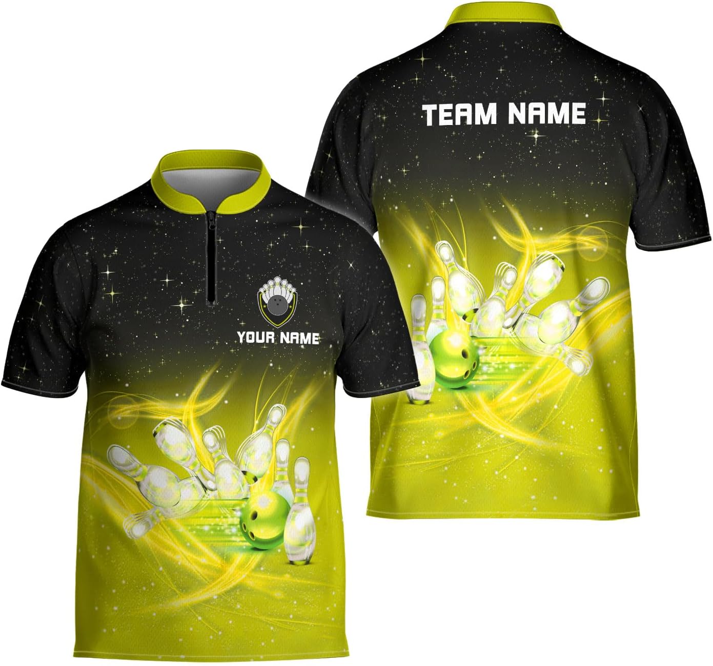 Ligthuy Personalized Bowling Jersey 3D, Bowling Shirts for Team, Bowling Shirt Unisex for Men Women, Bowling Shirts for Men