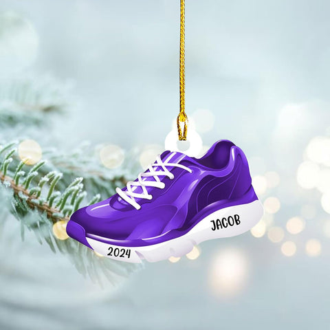 Personalized Runner Ornament, Custom Layer Ornament, Name Running Ornament, Runner Man Woman, Christmas Ornament for Running Lover, Girl Running Pendant, Half Marathon, Cross Country Gift (Style 12)