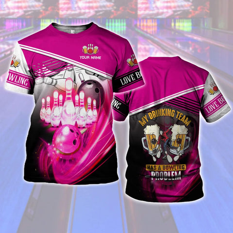 Custom Bowling Shirts, Personalized Name Bowling Shirts Unisex, Bowling Jerseys for Men & Women, Team Bowling Shirt Gift