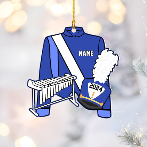 Pretyprints Marching Band Christmas Ornament Personalized Girl 2024 Custom Marching Band Gifts Band Director Gifts, Marching Band Gifts, Music Ornament Marching Band Teacher Gifts Music (Style 18)