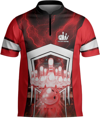 mostprints Personalized Bowling Jersey Gift 3D Custom Bowling Shirts for Team Name Bowl Bowler Shirt Unisex Cool Men Women