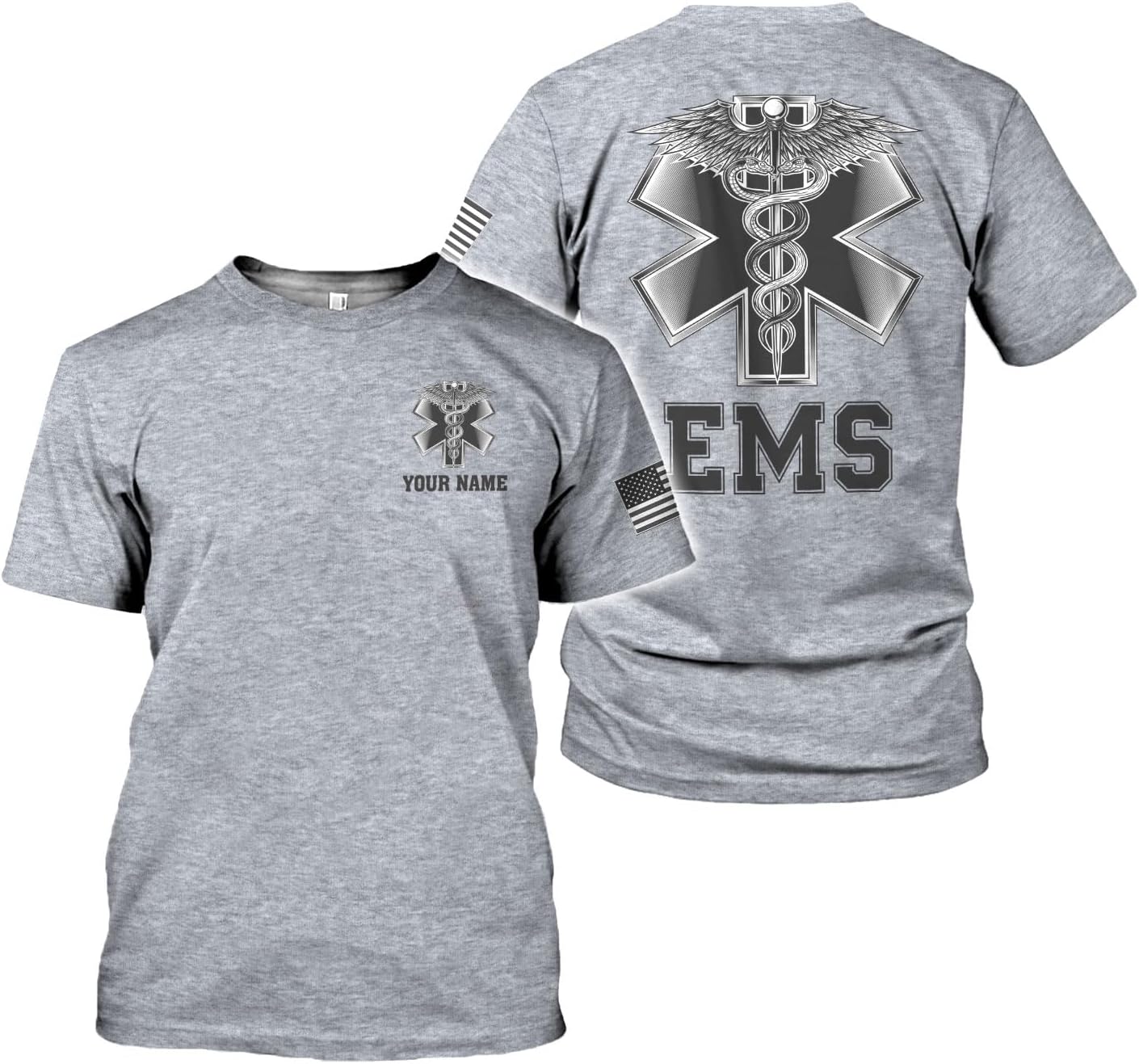 Mostefy Personalized EMT Shirt, EMS Shirt, Customized EMS Shirts,EMT Paramedic Uniform Emergency Medical Technician Shirts