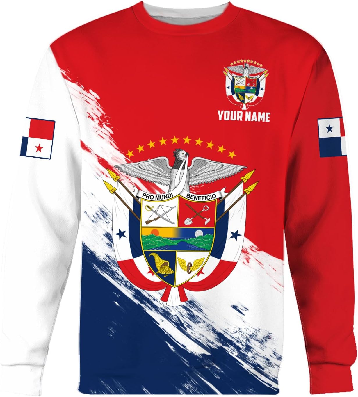 Custom Panama Shirts for Men 3D Panama Coat of Arms Shirts Panamanian Flag Pride Shirts Panama Hombres Camisa Men Women