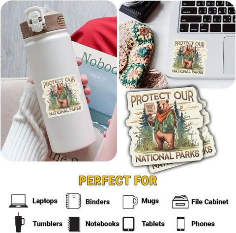 3PCS Foxtrot Delta Tango Bear 3" Sticker Funny Military Code Vinyl Decal Waterproof for Laptop, Water Bottle, Phone Case, Skateboard Gift for Military Fans, Humor Lovers
