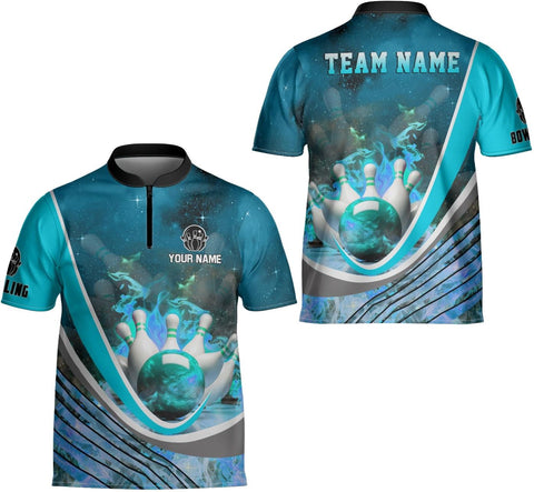Ligthuy Personalized Bowling Jersey 3D, Bowling Shirts for Team, Bowling Shirt Unisex for Men Women, Bowling Shirts for Men