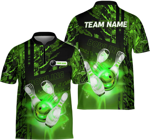 Ligthuy Personalized Bowling Jersey 3D, Bowling Shirts for Team, Bowling Shirt Unisex for Men Women, Bowling Shirts for Men