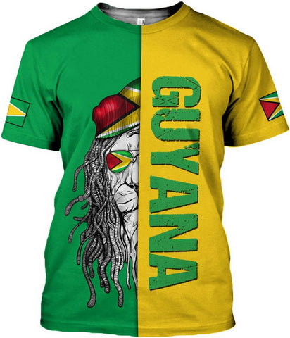 Parvii Personalized Guyana Shirts, Guyana Pride Tshirt, Guyanese Guyana Flag Shirt, Guyana Shirt for Men & Women, Guyana Gift