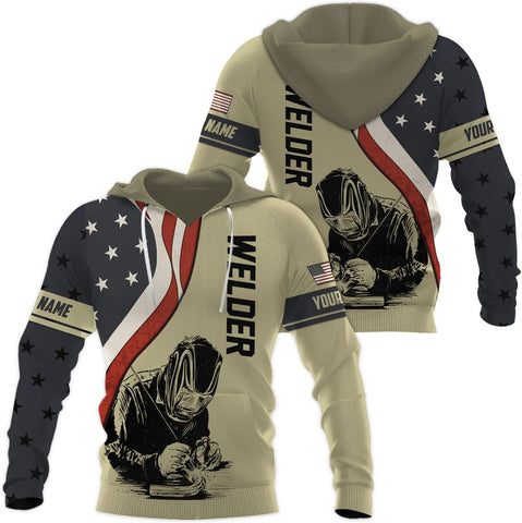 Mostprints Personalized Name Welding Shirt 3D, Custom Welding Shirts Gift, Welding Shirts, Welder Shirt for Men and Women