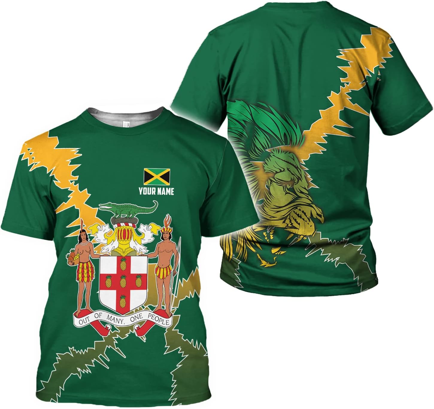 Personalized Jamaica Shirt Custom Jamaica Flag Lion Shirt for Men and Women, Jamaican Pride T-Shirt, Jamaica Tshirt Jamaicana