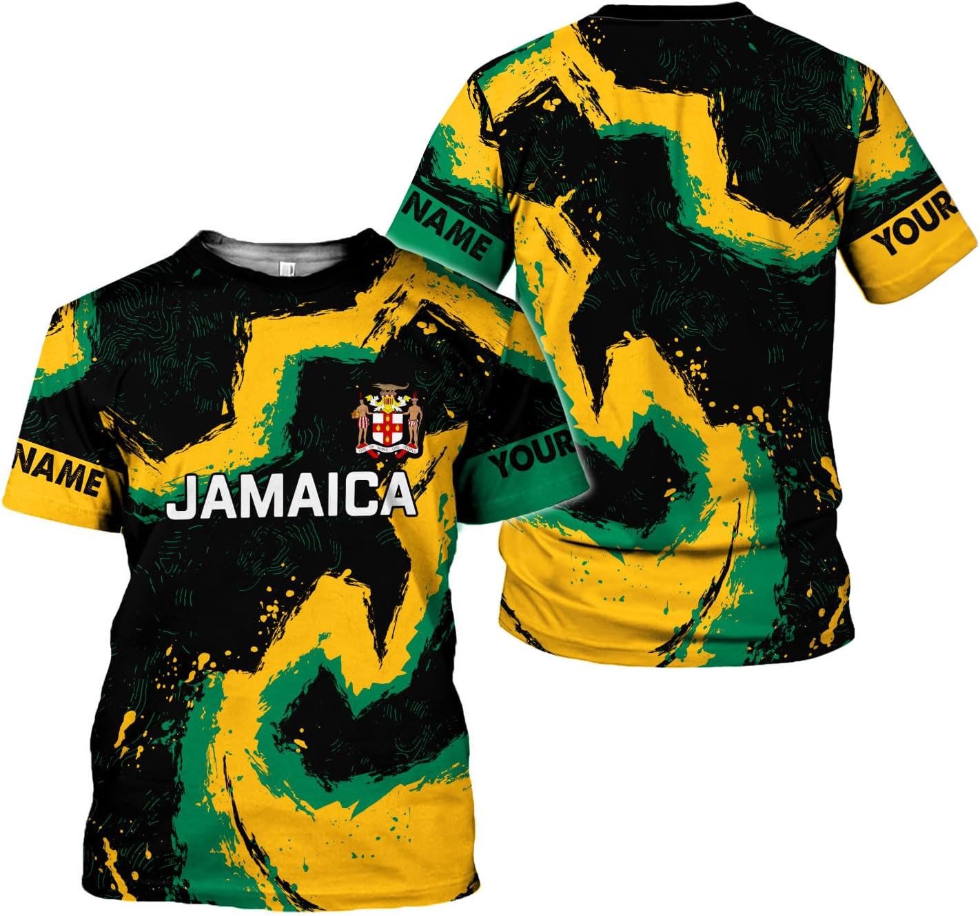 Mostprints Personalized Jamaica Hoodie Camisa Jamaica Hoodies Jamaica Sweaters Shirts Men & Women Jamaican Pride Shirt Gifts