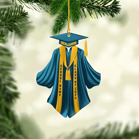 AOVL Graduation Ornament, Graduation Ornaments Class of 2023, Graduation Cap and Scroll Xmas Gift, Graduation Christmas Xmas Tree Ornaments, Gifts for Graduate, School Ornaments (Gra1)