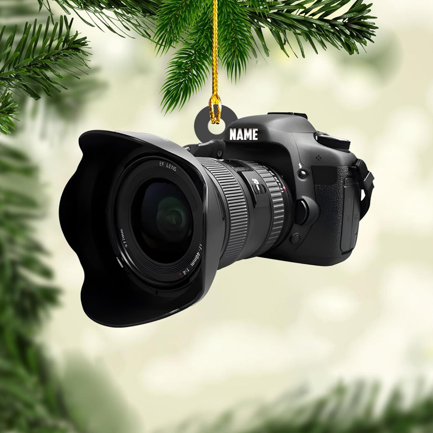 Podagree Personalized Camera Ornament Camera Xmas Ornament Gift 2023 Photography Christmas Ornaments ift for New Photographer Ornament Camera Gifts Camera Lover Gifts (CM4)