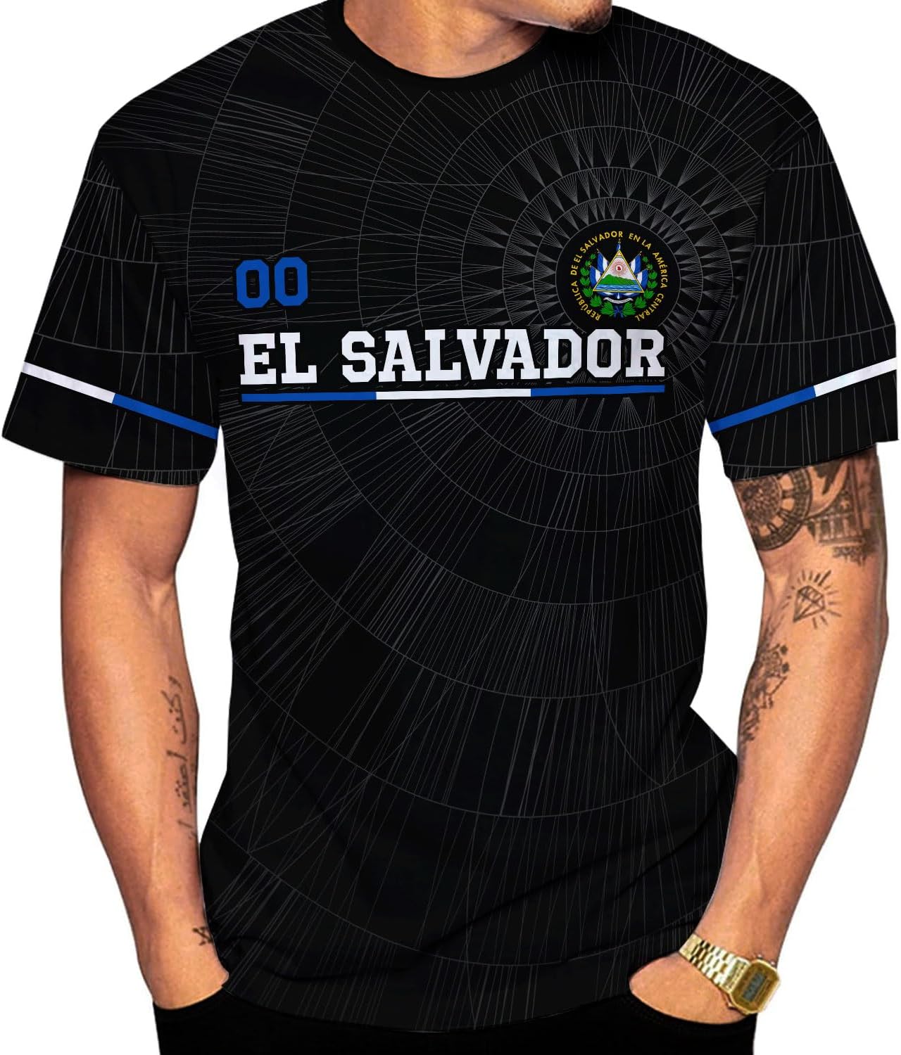 Personalized El Salvador Shirt Custom Camiseta de El Salvador Flag Shirt Men, Women Salvadorans Pride El Salvadore�a Gift