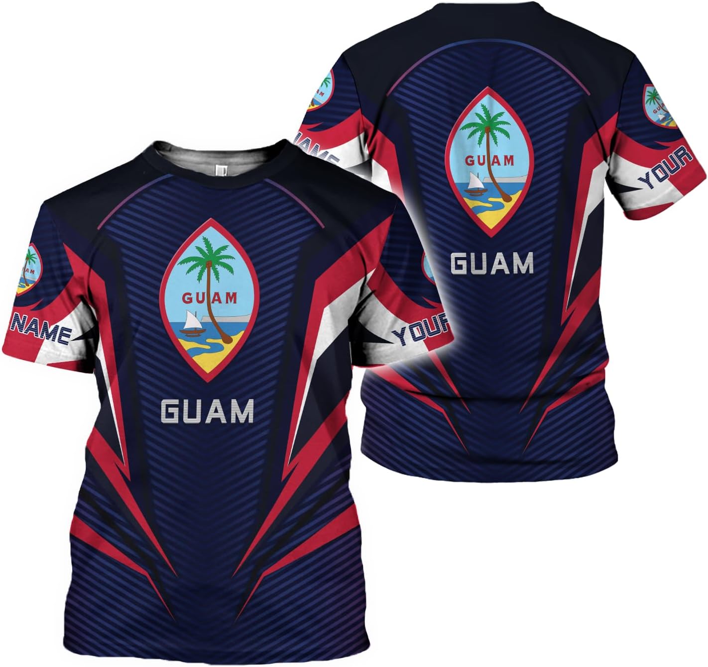 MoonArt Personalized Guam Shirt - Guahan Pride Tshirt for Men & Women - Guam Gifts Tee