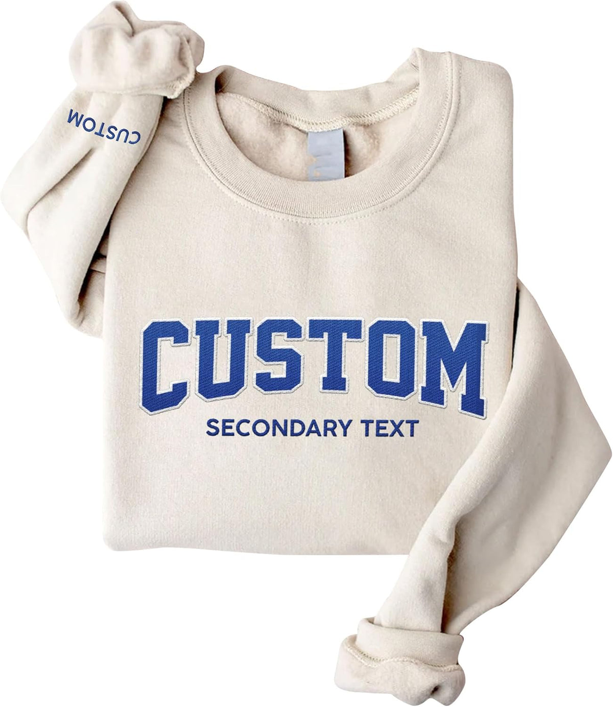 Suseaz Custom Embroidered Sweatshirts & Hoodie Design Your Own, Personalized Sweatshirts Hoodie, Add Your Own Custom Text