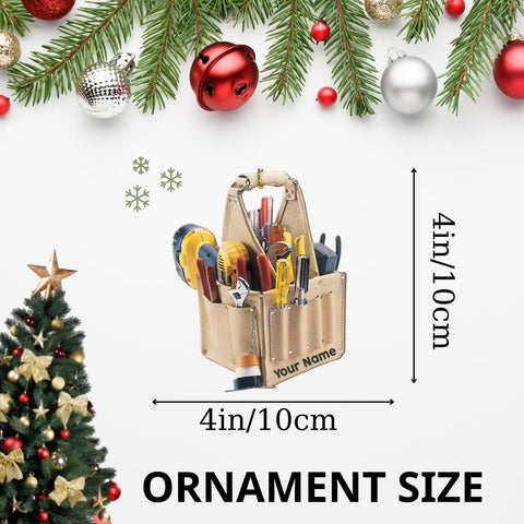 Artparel Personalized Electrician Ornament, Electrician Tool Bag Outfit Christmas Ornament, Electrician Gift Christmas Ornament, Gifts for Electrician Lovers, Electrician Outfit Christmas Ornament