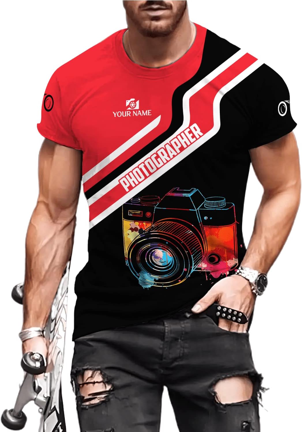 HomeDesign Personalized Photography Shirt Photographer Shirts Photographic Camera Tshirt Men & Women Photographer Gifts