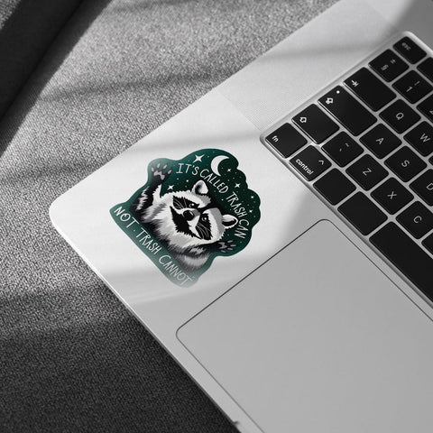 (3PCs) It's Called Trash Can Not Trash Cannot Sticker, Racoon Sticker, Trash Panda Sticker, Humor Motivational Mental Health Vinyl Sticker - Stickers For Laptop Water Bottle Phone Car Window Helmet 3"