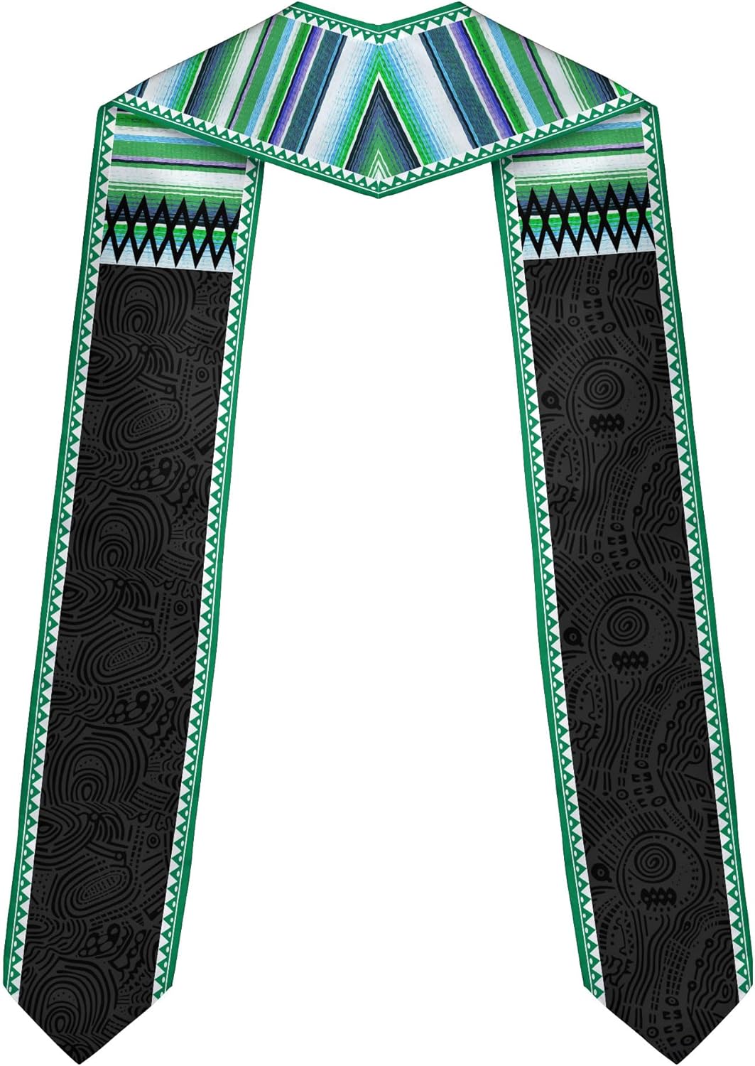 Pretyprints Custom Nigerian Graduation Sash, Nigeria Graduation Stole Customize, Nigerian American Flag Graduation Sash 2025
