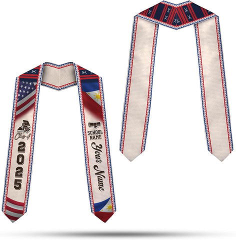 Customize Filipino Graduation Sash, Philippines Graduation Stole, Philippine Graduation Sash 2025