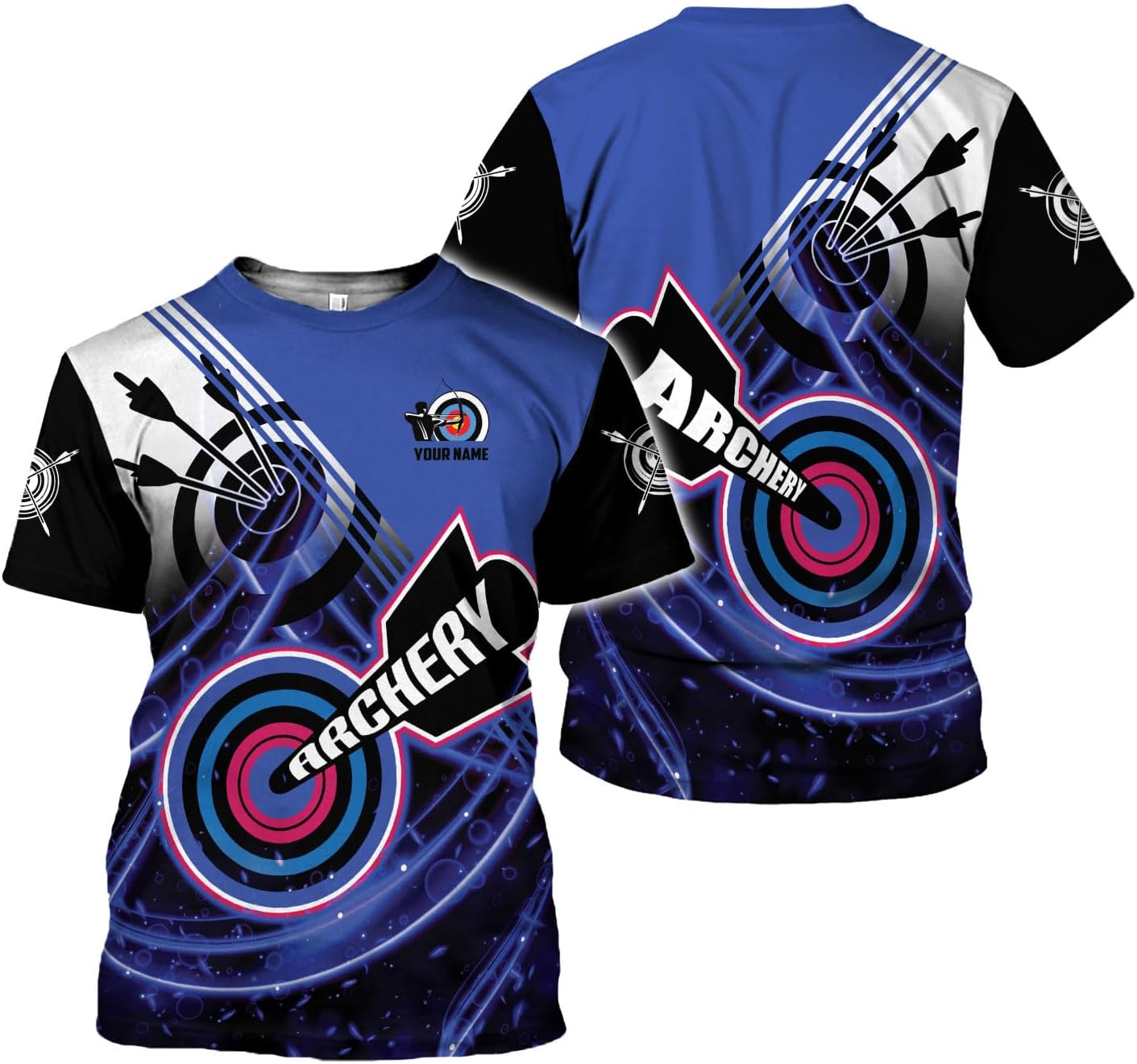 Artparel Personalized Archery Shirt 3D Archery Target Bow Archery Shirts for Men Women Archer Archery Lovers T-Shirt S-5XL