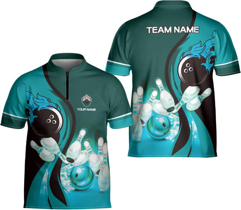 Artparel Personalized Name Bowling Jersey 3D, Custom Bowling Shirts for Team, Bowling Shirt Unisex for Men & Women