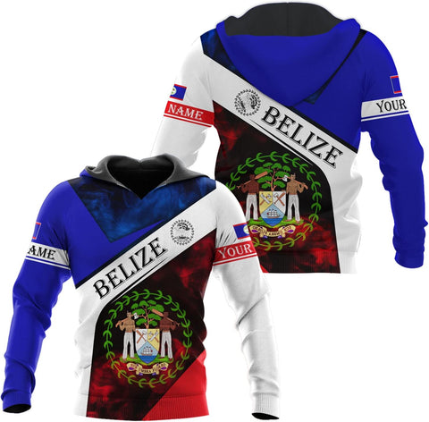 Personalized Belize Shirt for Men and Women, Coat of Arms of Belize Flag Flag Shirt, Belizean Country Flag Gift