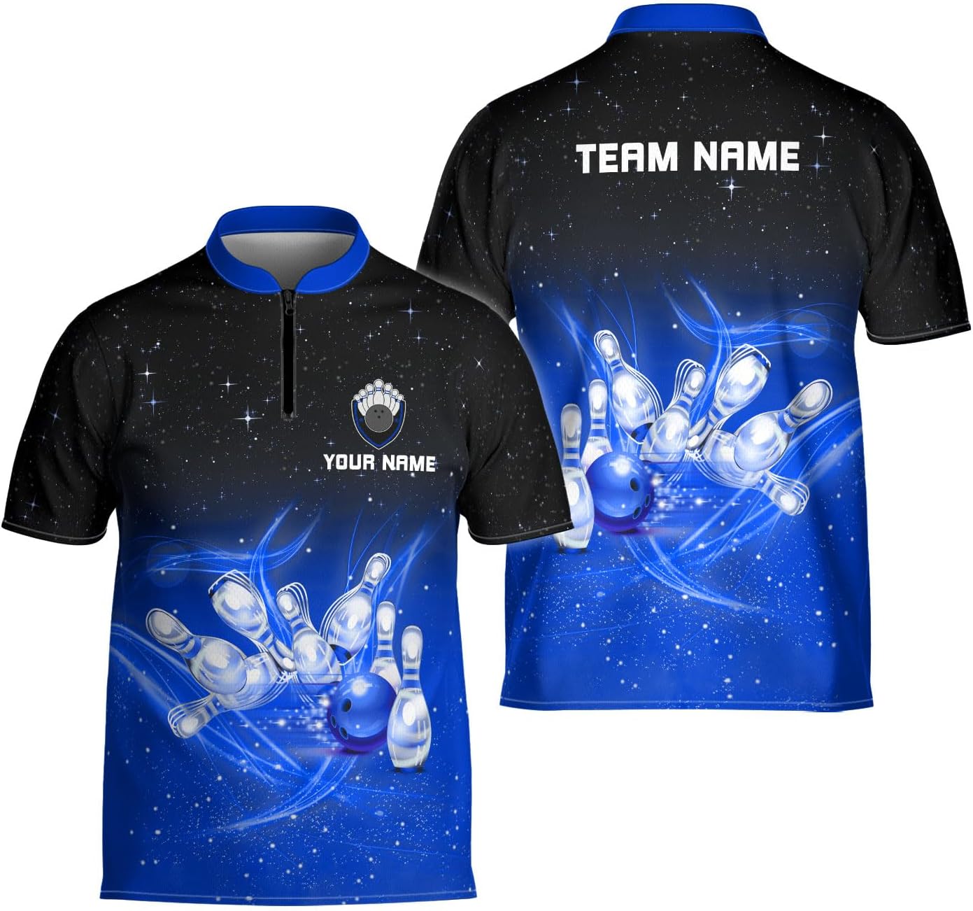 Ligthuy Personalized Bowling Jersey 3D, Bowling Shirts for Team, Bowling Shirt Unisex for Men Women, Bowling Shirts for Men