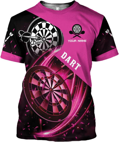 Pretyprints Personalized Dart Shirts Men Women 3D Polo Custom Name Team Jersey Funny Dartboard Shirt S-5XL Gifts