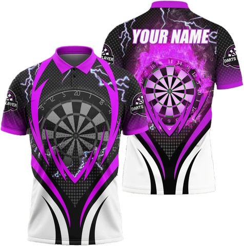 Personalized Name Dart 3D Polo Shirt, Dart Shirts, Mens Dart Shirts, Funny Dart Tshirts, Dart Team Shirts Gifts (Dart 2)