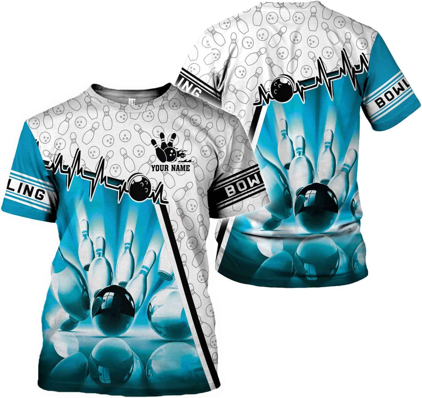 Custom Bowling Shirts, Personalized Name Bowling Shirts Unisex, Bowling Jerseys for Men & Women, Team Bowling Shirt Gift