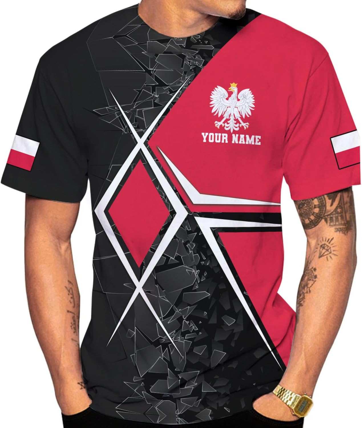 Parvii Personalized Poland Shirt Women & Men, Polska Tshirt Women Poland Shirt 3D, Poland Pride Shirts, Polish Eagle Polska
