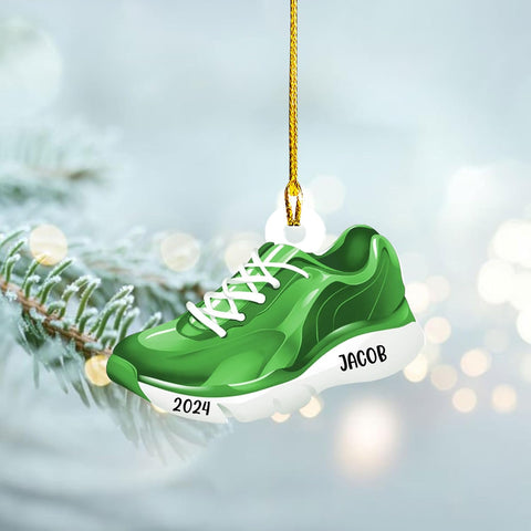 Personalized Runner Ornament, Custom Layer Ornament, Name Running Ornament, Runner Man Woman, Christmas Ornament for Running Lover, Girl Running Pendant, Half Marathon, Cross Country Gift (Style 12)