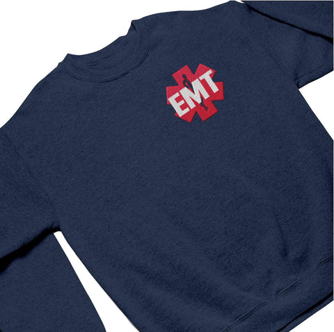 Leeprints Personalized EMT Embroidered Sweatshirt EMS Sweatshirt EMS Hoodie Paramedic Uniform Emergency Medical Technician