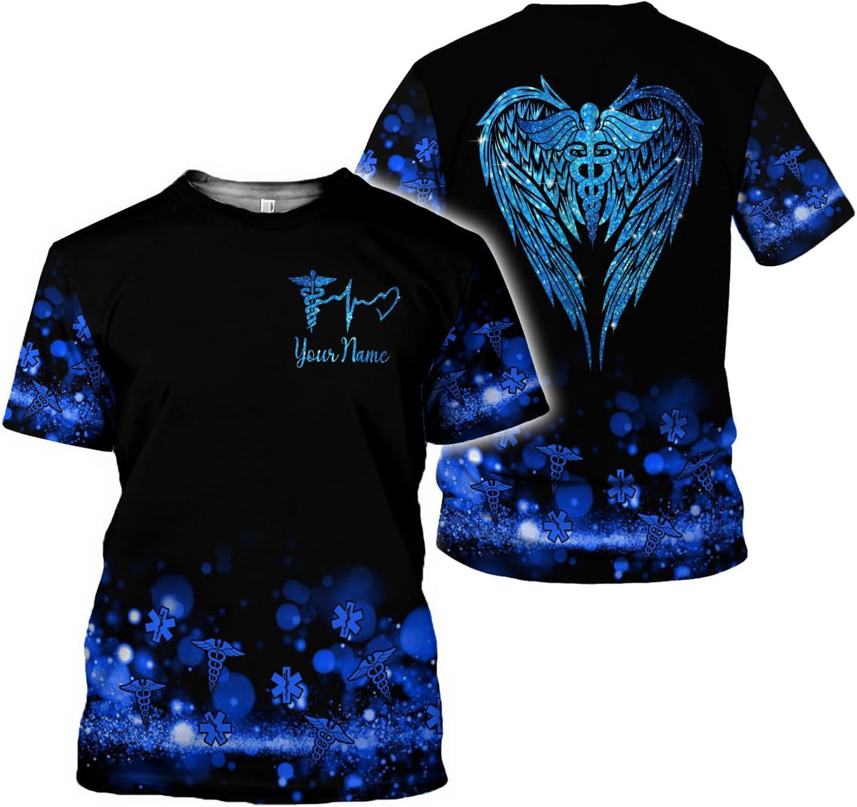 MoonArt Personalized Name Nurse Shirt Nurse Gifts Nurse Graduation Gift Funny Nurse T-Shirt Gift Nursing Emergency Shirts